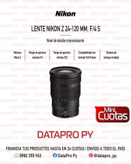Lente Nikon Z 24-120 mm. F4 S